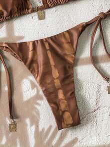 Swim Vcay 2件套女士夏季随机印花细肩带金属装饰性感比基尼套装 - 彩色 - 查看 6