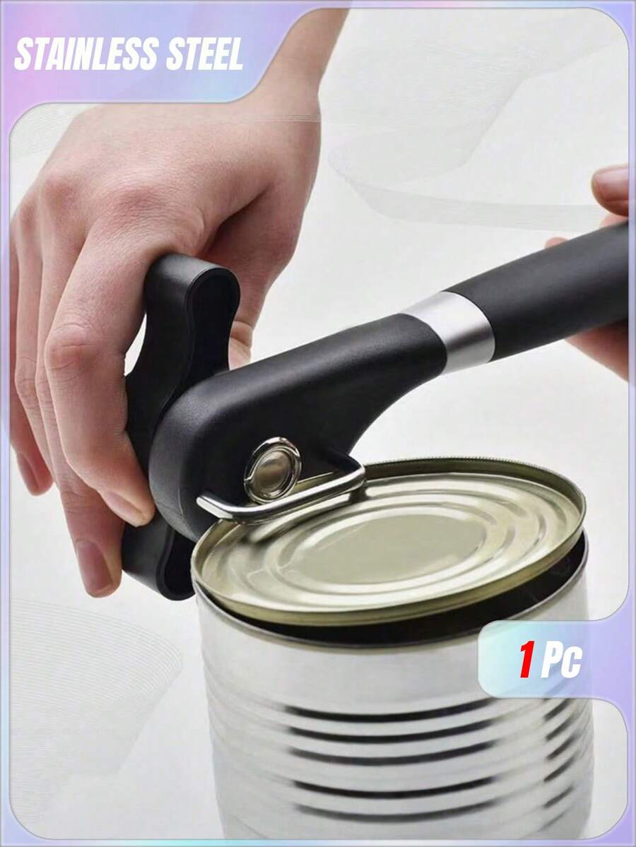 1个开罐器,不锈钢手动开罐器,边缘光滑,符合人体工程学设计,易于调节的大旋钮和防滑舒适的摇柄,厨房用品,耗材,并非所有罐头都能打开,请谨慎购买,家居装饰,厨房装饰,装饰,房间装饰,圣诞装饰,派对装饰,派对礼物,装饰品,圣诞装饰品,圣诞礼物,厨房用品,厨房用具,厨房工具,厨房杂物。 - 黑色 - 查看 1