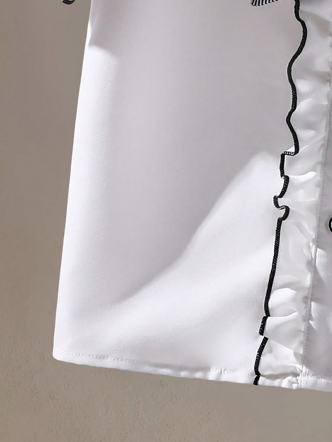 بلوزة للفتيات المراهقات، أكمام منتفخة مع تريم مكرم...