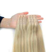 10Pcs Double Inject Hole Weft Hair Extension, Twin Tab, Natural Pull Through Micro Hair, Natural Look Hairpiece For Salon Natural High Quality Real Remy Human Hair - Multicolor - View 22