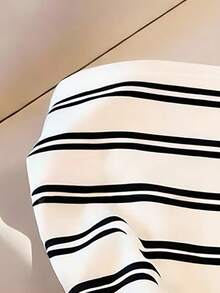 Resyla 女士条纹印花修身抹胸上衣，春夏款 - 彩色 - 查看 3