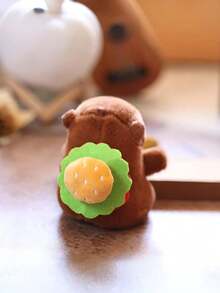 POKOJA LAND POKOJA LAND 5.91英寸水豚毛绒钥匙扣，带背包的水豚玩具，可爱毛绒钥匙扣，可爱柔软玩具，儿童生日礼物，成人情人节礼物 - 彩色 - 查看 5