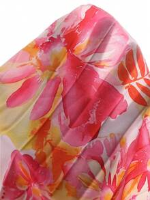 SHEIN 女童休闲无袖热带印花连衣裙，春夏新款 - 彩色 - 查看 8