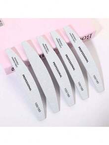 10 chiếc dũa móng tay hình lưỡi liềm chuyên nghiệp, dũa móng tay dễ sử dụng, dũa móng tay mỏng, dũa tạo hình và đánh bóng móng tay. - Nhiều màu - Xem 1