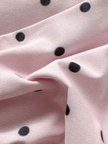 Swim Mod 花瓣拼接硬杯可拆卸肩带波点印花性感可爱两件式泳衣 - 彩色 - 查看 11