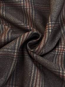 SHEIN Clasi 大码女式梭织常规款早春休闲舒适收腰棕色无袖连体裤连衣裙 - 彩色 - 查看 6