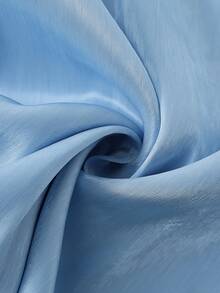 GlowEve 女士弹力腰半身裙，优雅休闲日常穿着，夏季沙滩度假长裙 - 藍色 - 查看 6