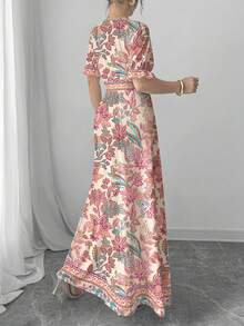 Modelyn Váy thường ngày in hoa phong cách Bohemian cổ điển dành cho nữ - Nhiều màu - Xem 2