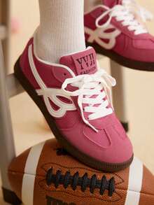 CUCCOO EASI Giày thể thao nữ thoải mái, phối màu tương phản, thích hợp mang hàng ngày, dịp Giáng sinh. - Màu đen 6 - Xem 6