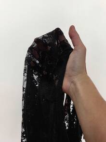 Amplova 2026 Lace See-Through Sexy Music Festival Jumpsuit For Women - Black - View 14