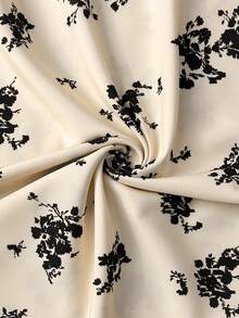 GlowEve Top de tirantes con cuello redondo y estampado floral todo sobre para vacaciones - Albaricoque - Ver 3