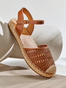 Solezae Women's Fashion Casual Comfy Round Toe Espadrilles - Maroon - View 3