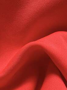 Swim Chiccia Springbreak 女士纯色抹胸金属装饰上衣和丁字裤比基尼两件套，简约夏季泳装 - 紅色 - 查看 7