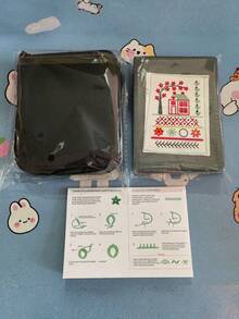 1 pieza Libro de patrones de bordado con 86 piezas de hilo y aguja - Kit de costura DIY para principiantes, hobby artesanal, suministros de costura y herramientas de bordado, regalo - Multicolor - Ver 15