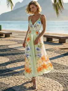 CAJUNI Váy dài nữ - Màu be - Xem 1