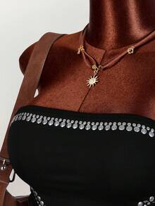 Amplova 2026 Music Festival Black Bandeau Top, Headscarf Bandeau Top For Women - Black - View 12