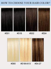 10Pcs Double Inject Hole Weft Hair Extension, Twin Tab, Natural Pull Through Micro Hair, Natural Look Hairpiece For Salon Natural High Quality Real Remy Human Hair - Multicolor - View 13