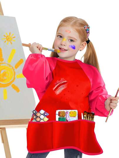 Tablier imperméable pour la peinture, taille M, blouse anti-usure à manches longues, vêtements de peinture, bavoir de peinture, fournitures d'art, cadeau de Noël, cadeau de Pâques