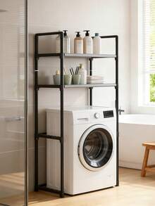 1PC 2-3 Layer Bathroom Washing Machine Storage Shelf, Multi-Layer Multi-Functional Towel Bathroom Daily Necessities Organizer Rack - Multicolor - View 8