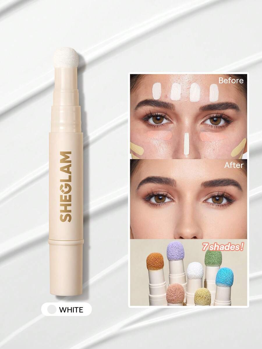 SHEGLAM Complexion Boost 修色遮瑕膏-White 品牌 美容 化妝 化妝品 適合女性與女孩 完美搭配夏季春季 Y2K 時尚 流行 生日 母親節禮物 假期 派對準備就緒 最佳顏色 - 白色 - 查看 1