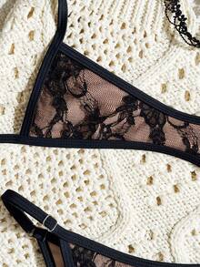 Swim SXY 2026 New Spring/Summer Women 2pcs Beachwear Casual Sexy Micro Bikini Set - Multicolor - View 4