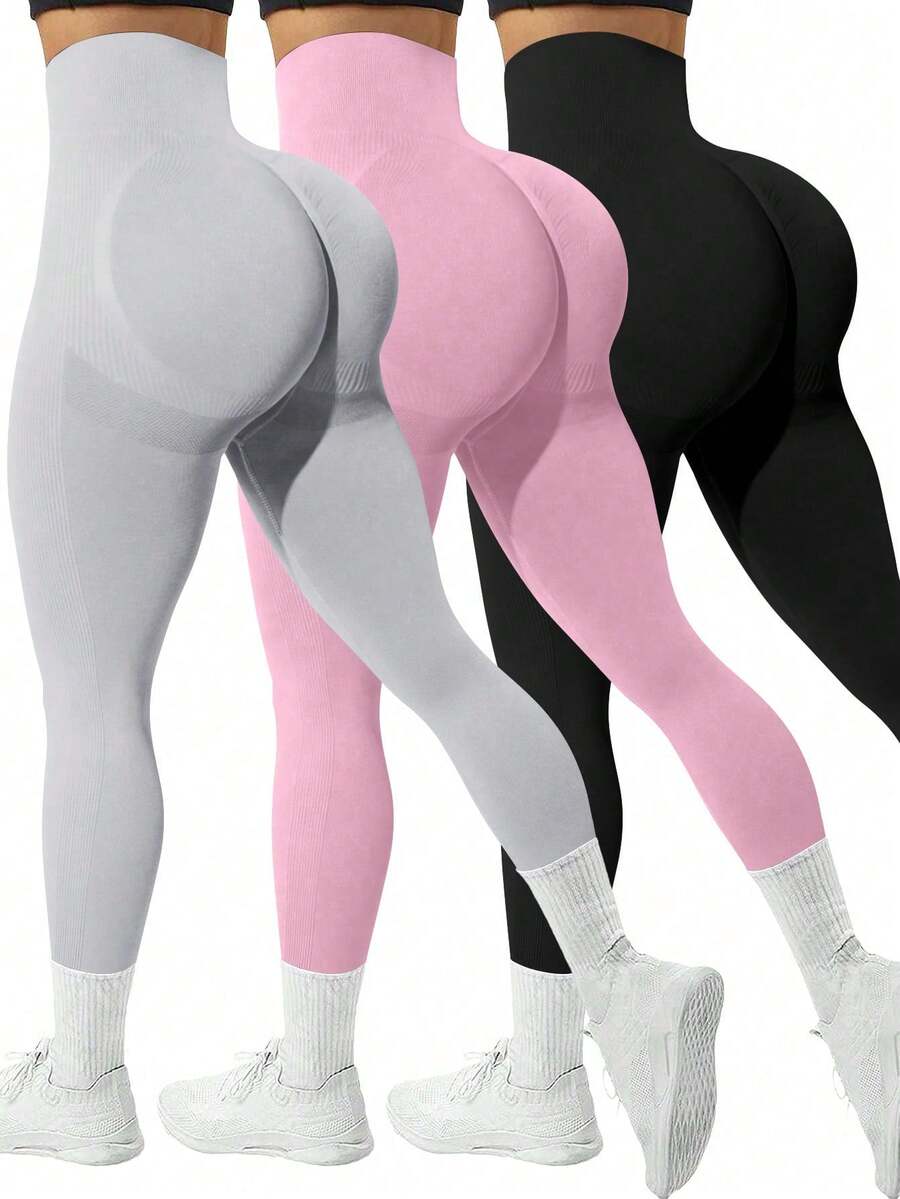 Velisys Quần legging nữ cỡ lớn, màu trơn, cạp cao, co giãn. - Nhiều màu - Xem 1