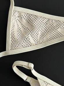 Swim Vcay Bộ bikini siêu nhỏ gợi cảm 2 mảnh dành cho nữ, mẫu mới Xuân/Hè 2026, thích hợp cho kỳ nghỉ biển hoặc dạo phố. - Màu be - Xem 4