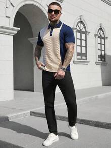 Manfinity CasualCool Áo Polo nam tay ngắn phối màu phong cách thường ngày cho mùa hè, Áo Polo nam thời trang, Áo nam thường ngày, Áo Polo kaki nam, Áo polo nam, Áo polo golf nam, Phong cách cổ điển, Thích hợp cho sinh hoạt hàng ngày, những chuyến đi cuối tuần, hoạt động ngoài trời, du lịch, môi trường làm việc thoải mái hoặc các dịp bán trang trọng, Quà tặng cho bạn trai/chồng, Quà kỷ niệm/sinh nhật, Tiệc tùng, Kỳ nghỉ hè, Đám cưới, Mùa xuân đến hè, Trang phục du thuyền nam, Trang phục đi biển nam. - Nhiều màu - Xem 7