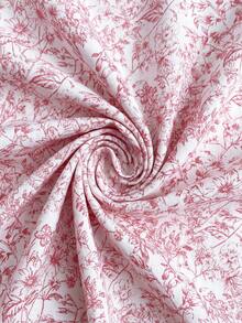 Comfylo 大码印花休闲度假连衣裙 - 粉色 - 查看 10