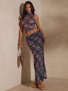 Glamine 女士优雅豹纹网纱裙 - 彩色 - 查看 5