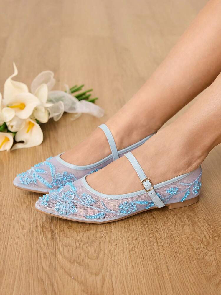 CUCCOO HITCHD Women's Buckle Design Casual Versatile Flat Shoes Wedding Shoes Summer Shoes Bride Shoes