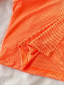 Girls' Knit Vest Top And Printed Skirt Set, Suitable For Daily Commute, Outings, And Exhibition Events, Lively And Cute Style, Teen Summer Outfit Set, Teen Set, Summer Holiday - Multicolor - View 7