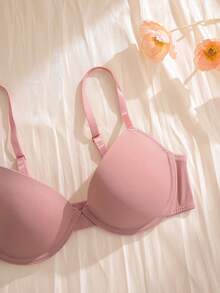 3pcs/Set Regular Casual Underwire Molded Cup Women's Bras - Multicolor - View 5