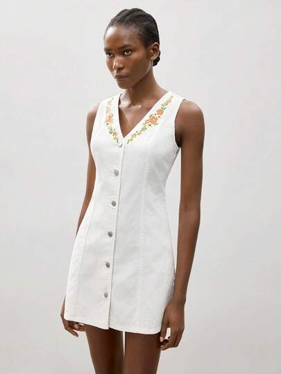 Maija Women's Denim Dress For Daily Wear