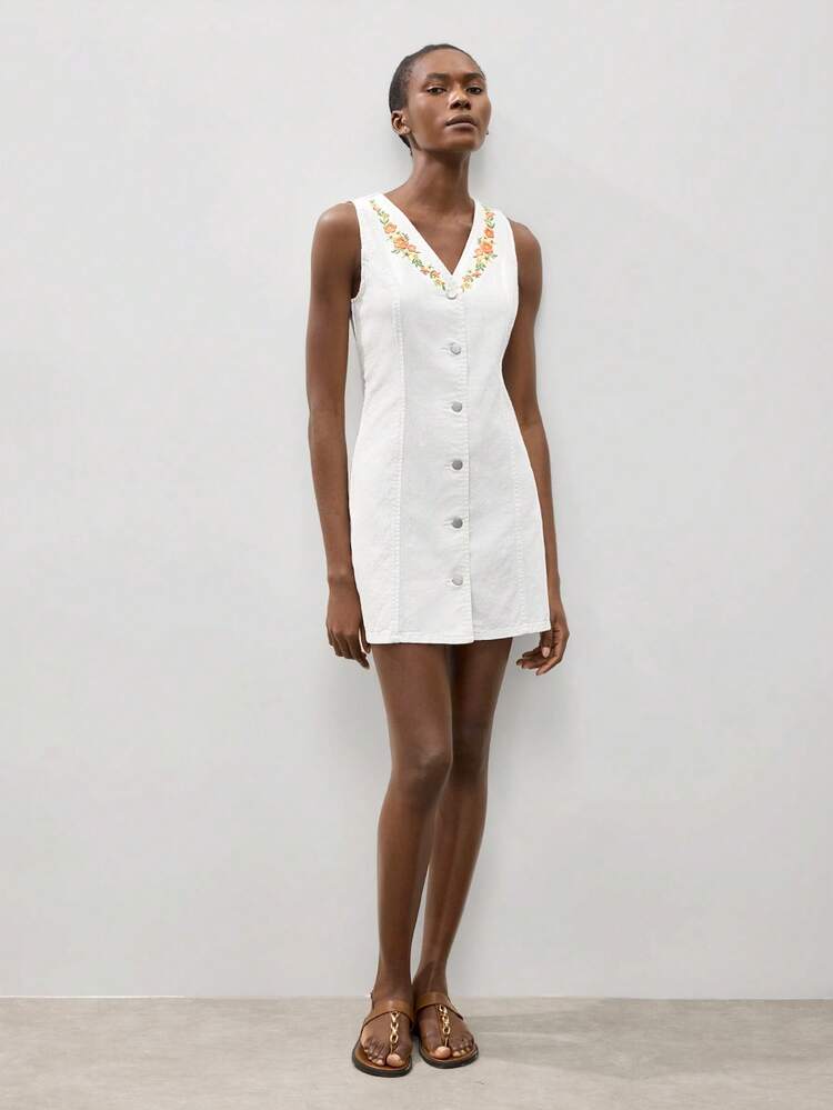 SHEIN Maija Women's Denim Dress For Daily Wear