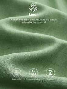 Ontre Women's Olive Green Linen Fabric Fitted Silhouette Dropped Shoulder Long Sleeve Waist Pleated Modern Elegant Wedding Guest Outfit, Minimalist Romantic French Luxe Urban Chic Business Casual Office Wear, Low-Key Old Money Vibe High-End City Commute High-Quality Airport Cruise Middle East Festival Essential Versatile Seasonal Bridal Series Blouse - Green - View 8