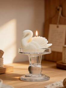 Romantic Swan Candle Mold - Silicone, Heart-Shaped, Ideal For Making Handmade Fragrance Wax And Soap, Perfect Gift For Couples, Candle Making Mold|Romantic Gift Idea|Silicone Mold - White - View 6