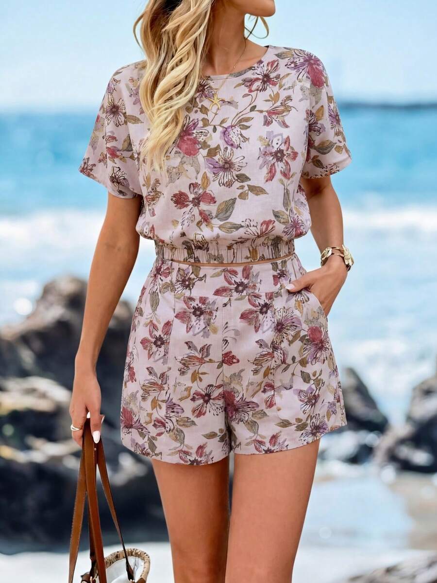 Sylviya 女士日常两件套服装 - 彩色 - 查看 1