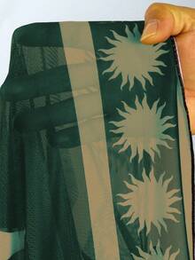 Swim Oasis 2026新款女士泳装文胸印花网纱长裙沙滩休闲泳装套装（3件套） - 彩色 - 查看 7