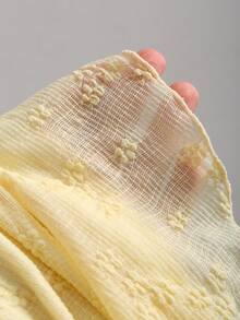 Sweetra Blusa con escote asimétrico, lazo de encaje y estilo Y2K sexy - amarillo ganso - Ver 5