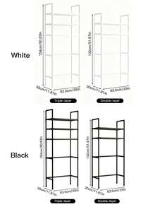 1PC 2-3 Layer Bathroom Washing Machine Storage Shelf, Multi-Layer Multi-Functional Towel Bathroom Daily Necessities Organizer Rack - Multicolor - View 10