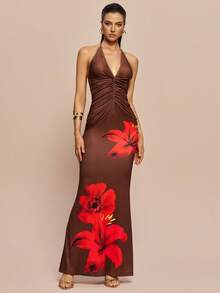 Olia Maree Olia Maree 女士印花度假吊带系腰修身连衣裙长裙性感长裙吊带连衣裙芙蓉花连衣裙度假连衣裙棕色吊带连衣裙棕色印花连衣裙棕色正式连衣裙度假邮轮晚宴连衣裙印花中长连衣裙褶皱紧身连衣裙休闲晚宴连衣裙度假休闲装棕色印花长款连衣裙度假晚宴连衣裙棕色连衣裙婚礼宾客棕色女士正式连衣裙鸡尾酒会连衣裙印花长款连衣裙女士正式连衣裙女装连衣裙晚礼服吊带连衣裙印花连衣裙 - 彩色 - 查看 4