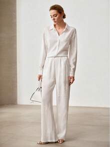 MOTF PREMIUM WOMEN'S EMBROIDERED ELEGANT TROUSERS, CUSTOM-MADE - White - View 1