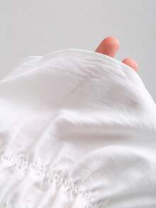 Sweetra Spring/Summer New Minimalist Pleated Camisole Shirt, Versatile & Comfortable - White - View 6