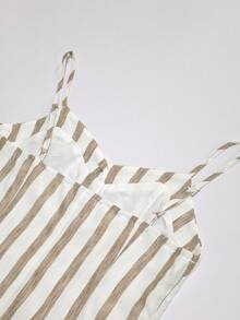 Franclia 百搭休闲连衣裙，适合度假、商务、通勤、约会、派对、海滩、日常穿着 - 无袖V领纽扣装饰短款连衣裙，优雅时尚 - 白色 - 查看 5