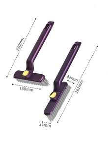 1/2件家用多功能无死角缝隙刷浴室马桶地板刷厨房旋转清洁刷 - 彩色 - 查看 9