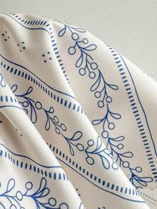 Elamini 女士印花褶皱性感百搭露背上衣 - 彩色 - 查看 6