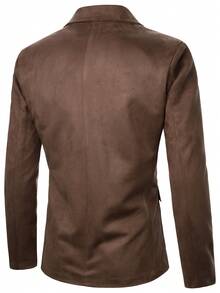 Manfinity AFTRDRK Retro Commuter Men's Suit Jacket - Coffee Brown - View 2