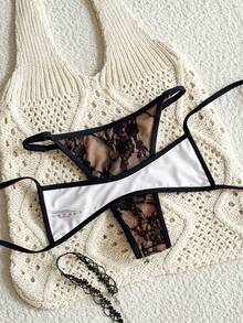 Swim SXY 2026 New Spring/Summer Women 2pcs Beachwear Casual Sexy Micro Bikini Set - Multicolor - View 2