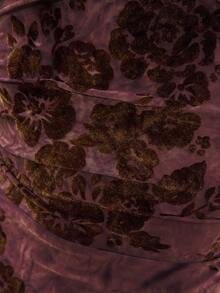 Jeanoix 女士性感紧身系带复古迷你连衣裙 - 紫色 - 查看 6